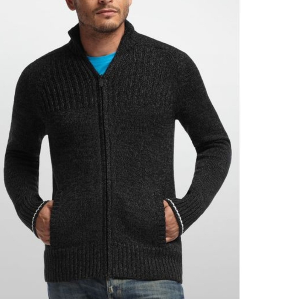 Icebreaker "Spire" zip up wool blend sweater Sz S